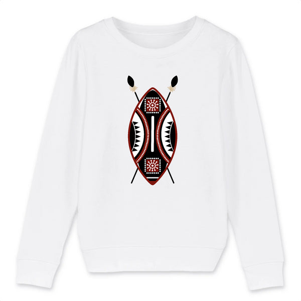 Sweat-shirt Enfant Bio African Warrior